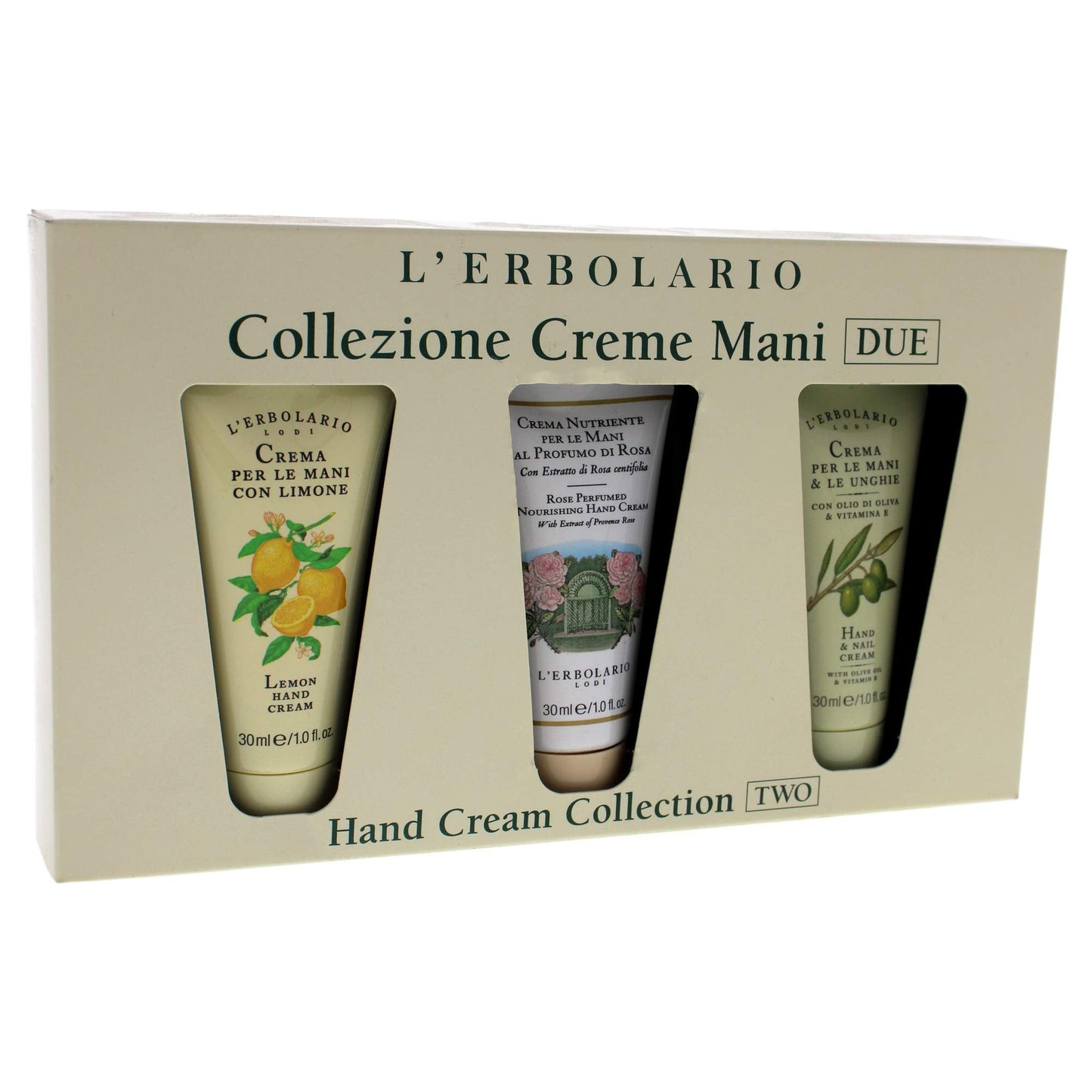L'Erbolario Hand Cream Collection Two - Mini-Size Kit For Constantly Soft, Velvety And Highly Scented Hands - Compact Range For Your On-The-Go Needs - Every Batch Tested To Reduce Allergies - 3 Pc