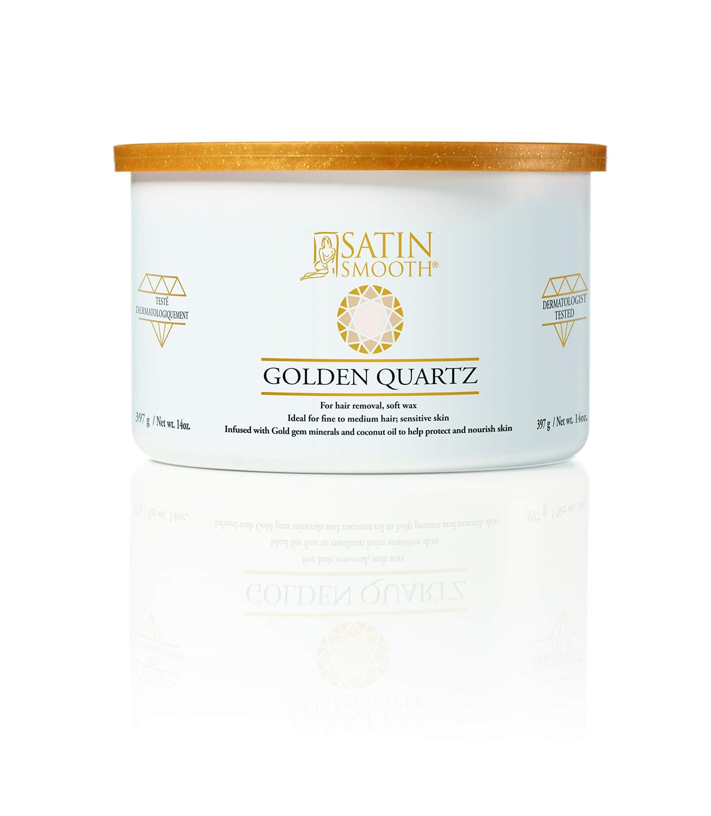 Satin Smooth Golden Quartz Hair Removal Wax 14oz.