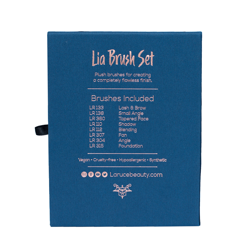 Lia 8-Piece Makeup Brush Set
