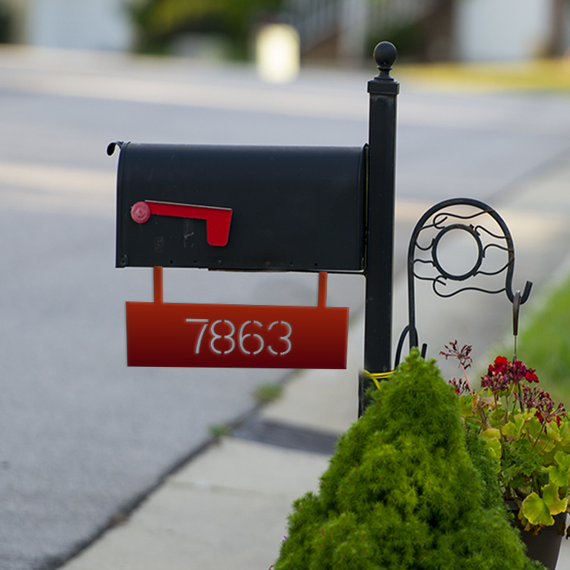 Minimalist Mailbox Sign