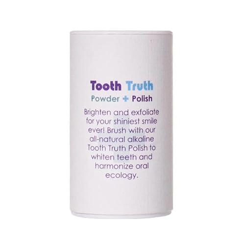 Living Libations - Organic Tooth Truth Powder Polish| Natural, Plant-Based, Clean Beauty (1.69 oz | 50 ml)