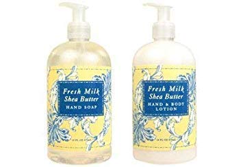 Greenwich Bay Trading Hand and Body Lotion, 16 Ounce, Bundle Set (Fresh Milk & Shea Butter)