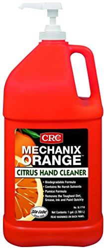 CRC Mechanix Orange Citrus Lotion Hand Cleaner W/Pumice SL1719 - 1 GAL, Citrus Hand Cleaner for Industrial Sites