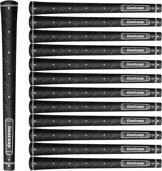 Geoleap Glory-M Golf Grips Set of 13- Memory Point assists Hand Placement, Anti-Slip,Golf Club Grips, Standard/Midsize,7 Colors to Choose.…