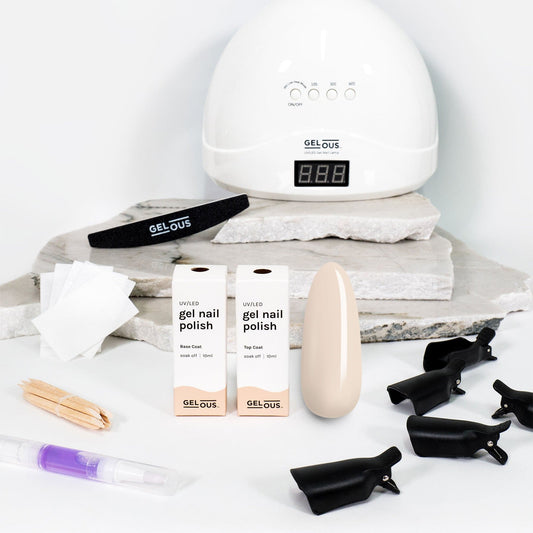 Gelous gel nail polish Heart of Stone Starter Pack - photographed in New Zealand