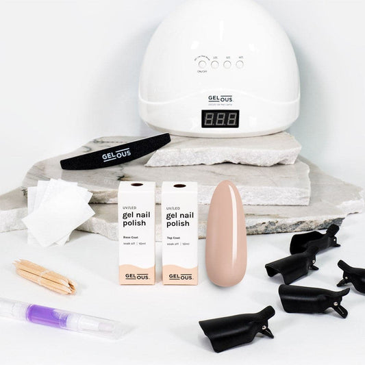 Gelous gel nail polish Spill the Tea Starter Pack - photographed in New Zealand