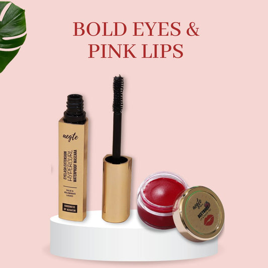 Aegte Bold eyes and Pink Lips