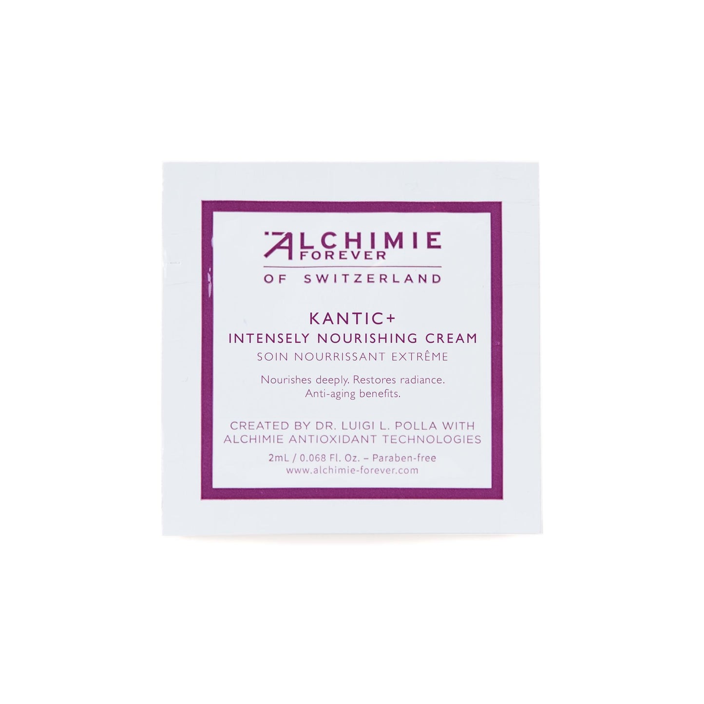 Makeup, Skin & Personal Care Sample Alchimie Forever Kantic+ Intensely Nourishing Cream