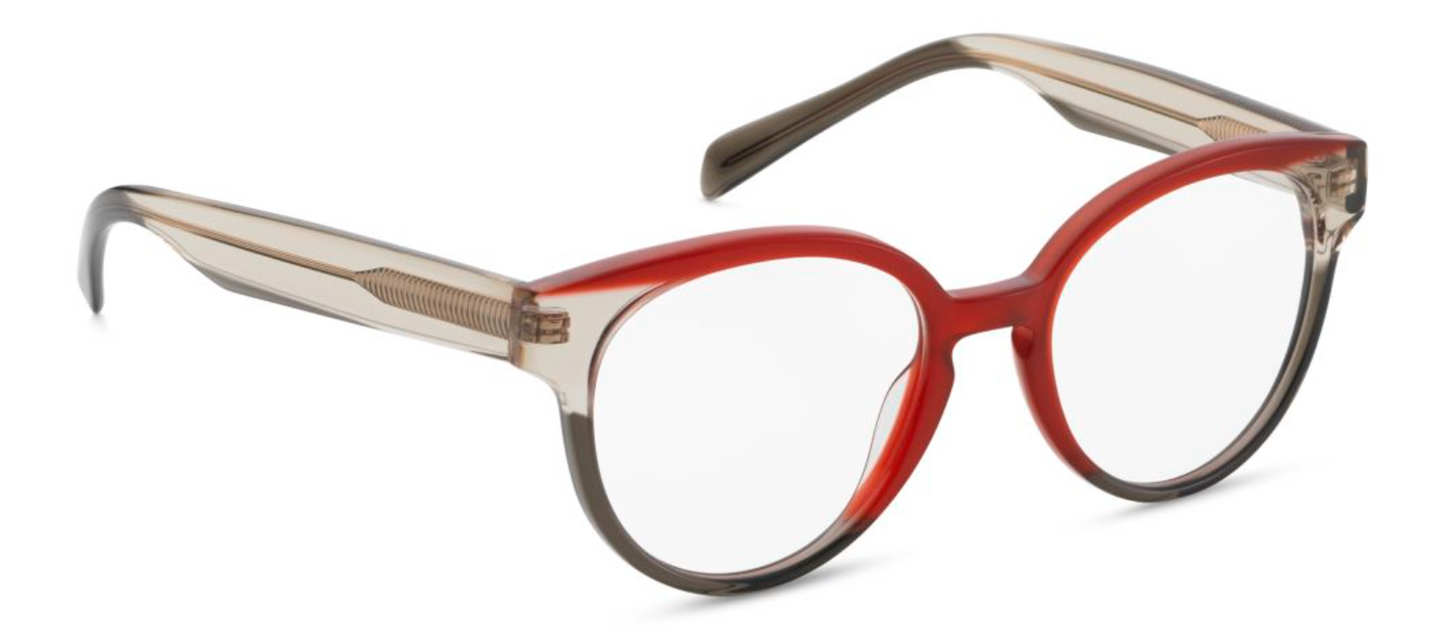 orgreen brittany plastic acetate cotton round cat eye female ladies women handmade in japan scandinavian danish design brittany A205 red creamy clear caramel brown